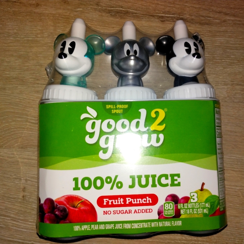 NEW Mickey Mouse Good 2 Grow Juice & Toppers Disney Silver Blue Black 3 Pack ‘25